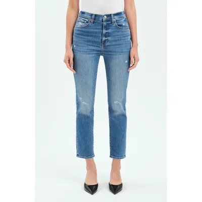 Daze High Street Crop Jeans In Wide Awake Vintage