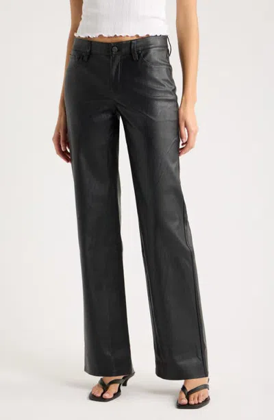 Daze Keep Faux Leather Pants In Black