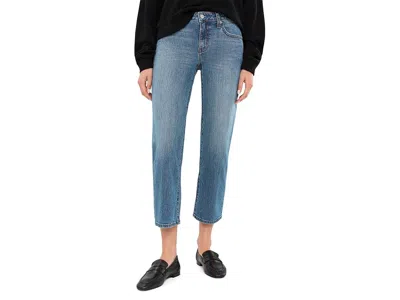 Daze Keeper Crop Low Rise Straight Crop In Haze Women's Clothing Haze: 33 28, Cotton/denim/elastane In Blue
