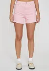 Daze The Knockout Cutoff Denim Shorts In Multi