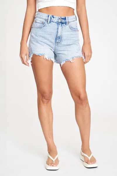 Daze Knockout High Rise Short In Sun Kissed Vintage In Blue