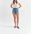 Daze Knockout High Rise Short In Thrill Vintage
