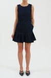 Daze Laurel Denim Minidress In Blue