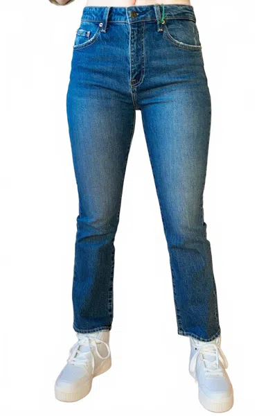 Daze Lennon High Rise Jeans In Adore In Multi
