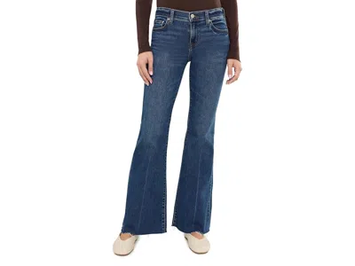 Daze Lowkey Low Rise Flare In Currents Women's Clothing Currents: 30 32, Denim In Blue