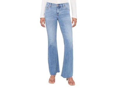 Daze Lowkey Low Rise Flare In First Crush Women's Clothing First Crush: 28 32, Cotton/denim/polyester In Blue