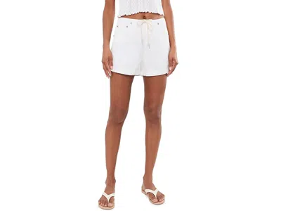 Daze Maddie Mid-rise Shorts Women's Clothing Lamb: 32 One Size In White