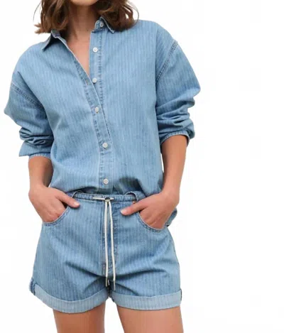 Daze Madison Drawstring Shorts In Whimsy In Transparent