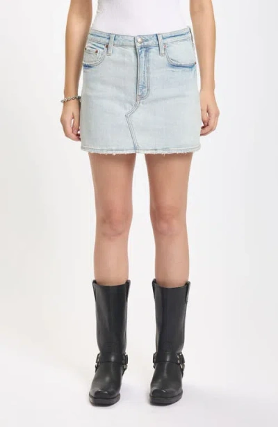 Daze Malibu Denim Miniskirt In Blue