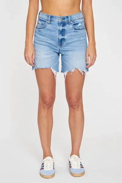 DAZE MARINA DISTRESSED SHORT IN DENIM