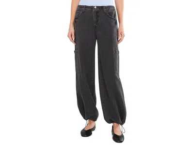 Daze Mirage Mid-rise Cargo Harem In Eclipse Women's Clothing Eclipse: 24 29, Cotton/denim
