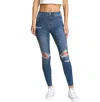 Daze Money Maker High Rise Vintage Skinny Jean In Edgy In Multi
