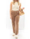 Daze Pleaser Corduroy Pants In Decaf In Brown