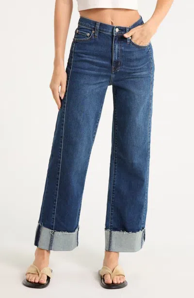 Daze Pleaser Cuffed Jeans In Slow Motion