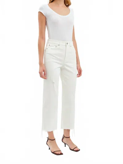 Daze Pleaser High Rise Jeans In Lamb In White
