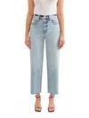 Daze Pleaser High Rise Wide Ankle Jeans In Miracle In White