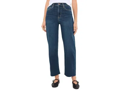 Daze Pleaser High-rise Wide Ankle In Magic Hour Women's Clothing Magic Hour: 25 28, Cotton/denim/polyeste In Blue