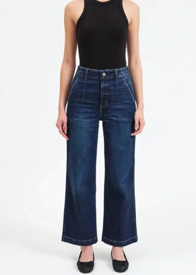 Daze Pleaser Trouser Jeans In Deep Kiss In Blue