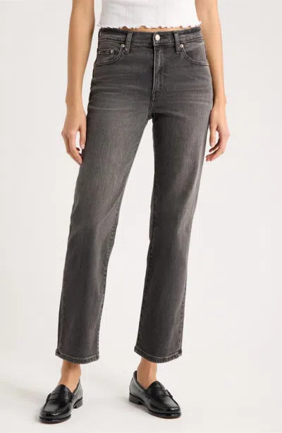 Daze Rebel Mid Waist Ankle Straight Leg Jeans In Motion