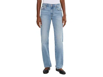 Daze Rebel Mid-rise Slim Straight In On Repeat Women's Clothing On Repeat: 33 31, Cotton/denim In Blue
