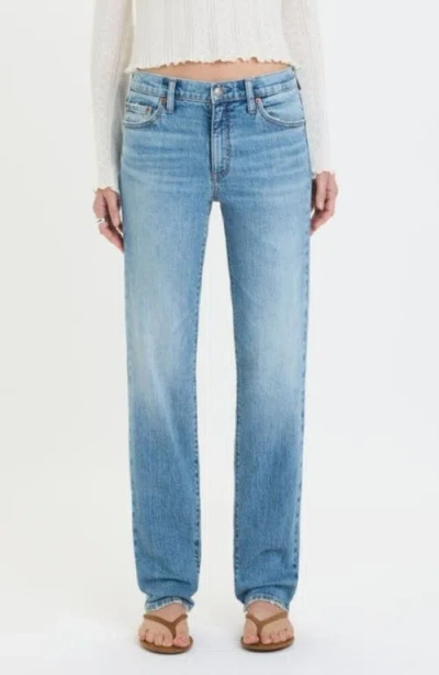 Daze Rebel Straight Leg Jeans In Blue