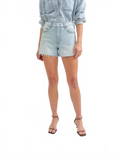 Daze Sedona High Waist Shorts In Blue