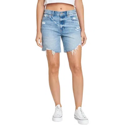 Daze Shay Cutoff Long Shorts In Blue