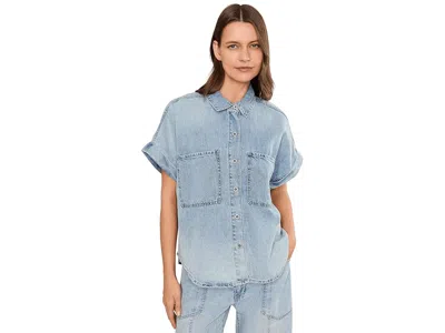 Daze Shore Shirt Top In Wild Card In Burgundy