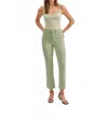 Daze Shy Girl Crop Flare Jeans In Pistachio In Green