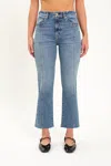 DAZE SHY GIRL CROP FLARE WITH SEAMS JEANS IN BROOKLYN
