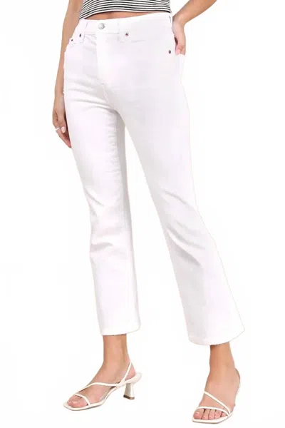 Daze Shy Girl Cropped Flare Pants In White