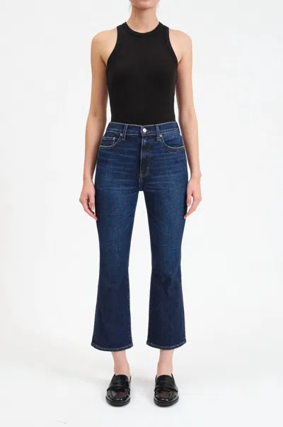 Daze Shy Girl Flared Jeans In Deep Kiss In Blue