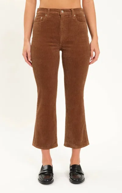 Daze Shy Girl High Rise Crop Flare In Teddy In Multi