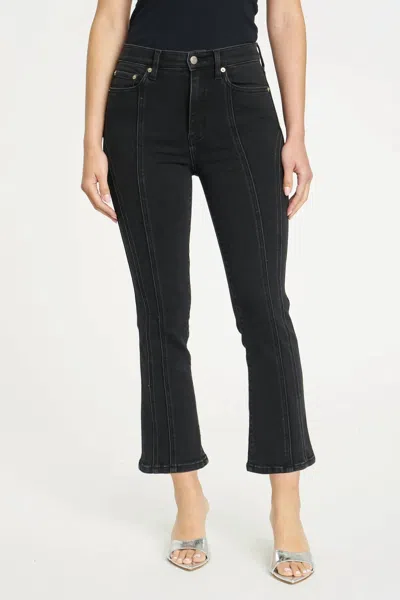 Daze Shy Girl High Rise Crop Flare Jeans In Superstar In Last Night