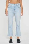 Daze Shy Girl High Waist Crop Flare Jeans In Believer