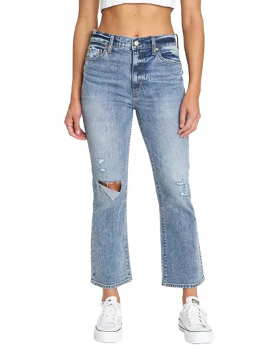 Daze Shy Girl Highrise Crop Jeans In Deep Dive In Multi