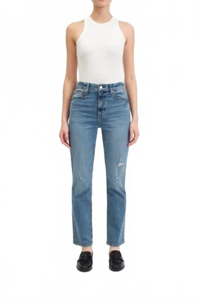 Daze Smarty High Rise Pants In Brooklyn Vintage In White