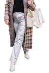 Daze Smarty Pants High Rise Slim In Coated Silver Bullet In Multi