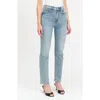 Daze Smarty Pants High Waist Ankle Slim Straight Leg Jeans In Wink