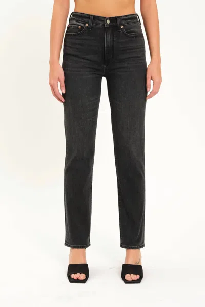Daze Smarty Slim Straight Pants In Last Night In Black