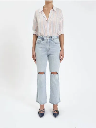 Daze Soho Ankle Flare Jeans In Blue