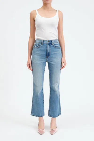 Daze Soho High Rise Ankle Flare Jeans In All Mine Vintage