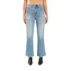 Daze Soho High Rise Ankle Flare Jeans In All Mine Vintage In Blue