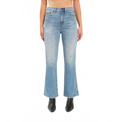 Daze Soho High Rise Ankle Flare Jeans In All Mine Vintage In Blue