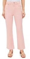 Daze Soho Cropped Flare Jeans In Rosewater In Rosewater