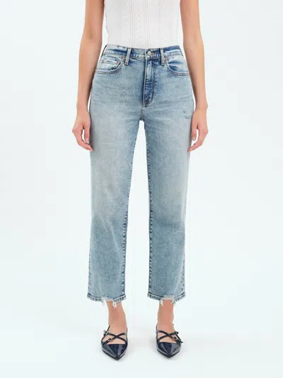 Daze Straight Up Jeans In New Flame Vintage In Blue