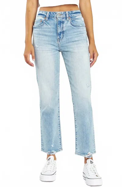 Daze Straight Up Straight Jeans In High Key In Blue