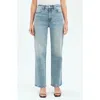 Daze Sun High Waist Straight Leg Jeans In Bliss