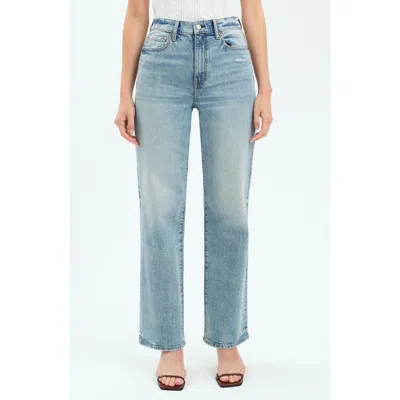 Daze Sun High Waist Straight Leg Jeans In Bliss