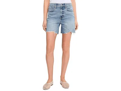 Daze Sun High-rise Long Shorts In Blue